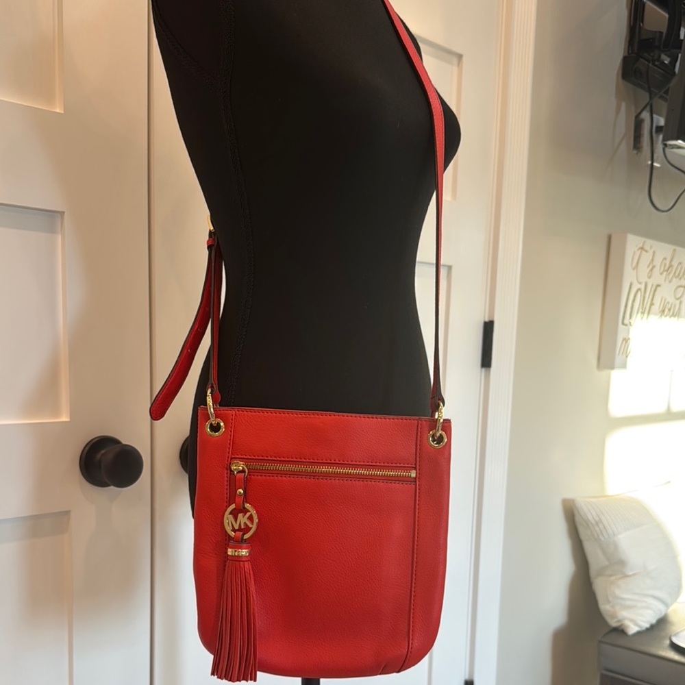Michael Kors Vibrant Orange Crossbody Bag